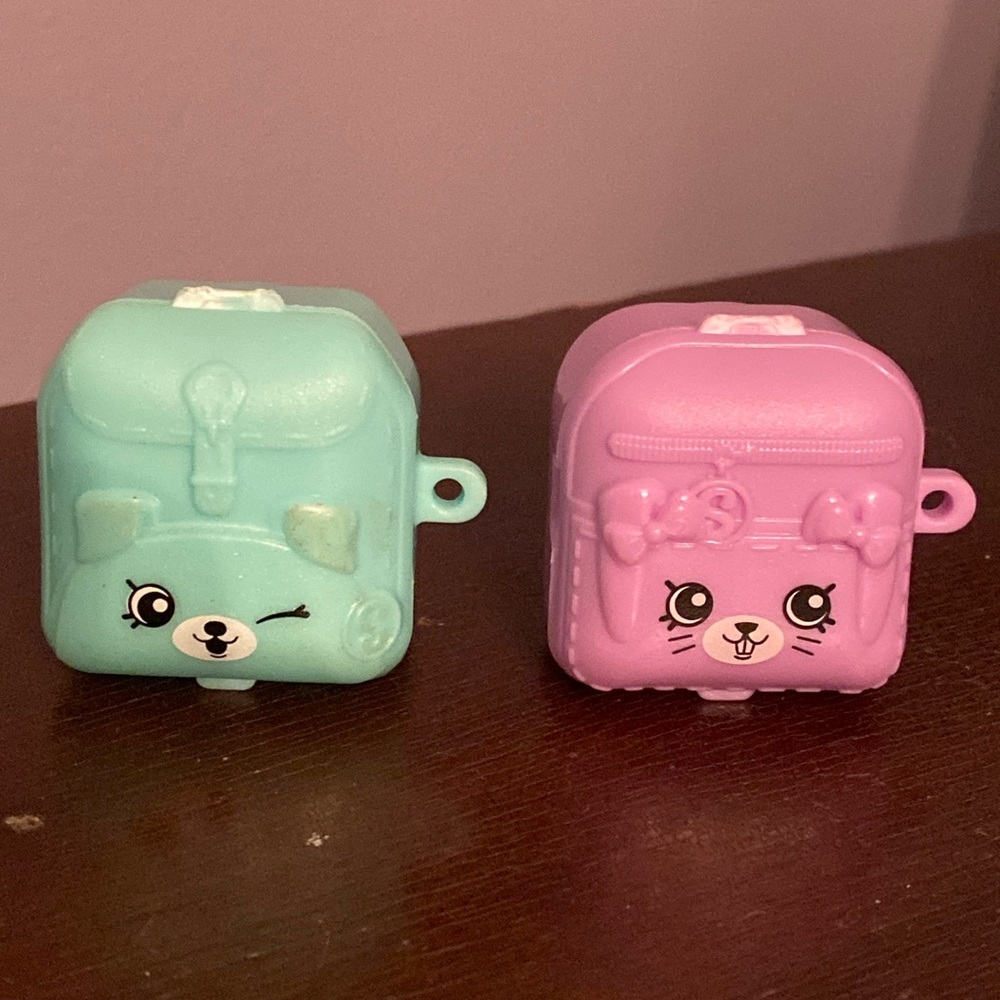 Moose Shopkins Season 5 Blind Baskets 2 EMPTY Mystery Backpacks Ultra Rare Preow
